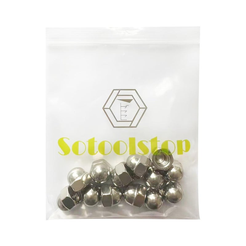 sotoolstop Store 1/4-20" Acorn Cap Nuts, Acorn Nut Stainless Steel 18-8(304), 50Pcs-Pack - Image 5